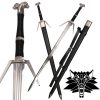 No Sharp Home Decoration Replica Geralt of Rivia Blade European Medieval Sword Stainless Steel For Cosplay Props Christmas Gift