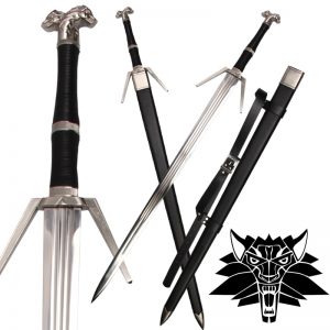 No Sharp Home Decoration Replica Geralt of Rivia Blade European Medieval Sword Stainless Steel For Cosplay Props Christmas Gift